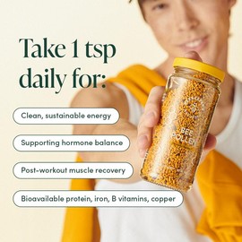 Bee Pollen – 100% Raw Natural Granules Superfood for Energy, Immunity & Whole Body Wellness – Rich in Vitamin B, Protein & Essential Minerals