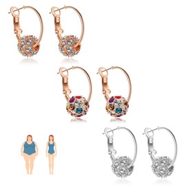 Lymphatic Earrings for Women Lymphatic Magnetherapy Earrings Lymphatic Drainage Hoop Earrings Atheniz Lymphvity Earrings Rhinestone Activity Earrings Jewelry Gifts