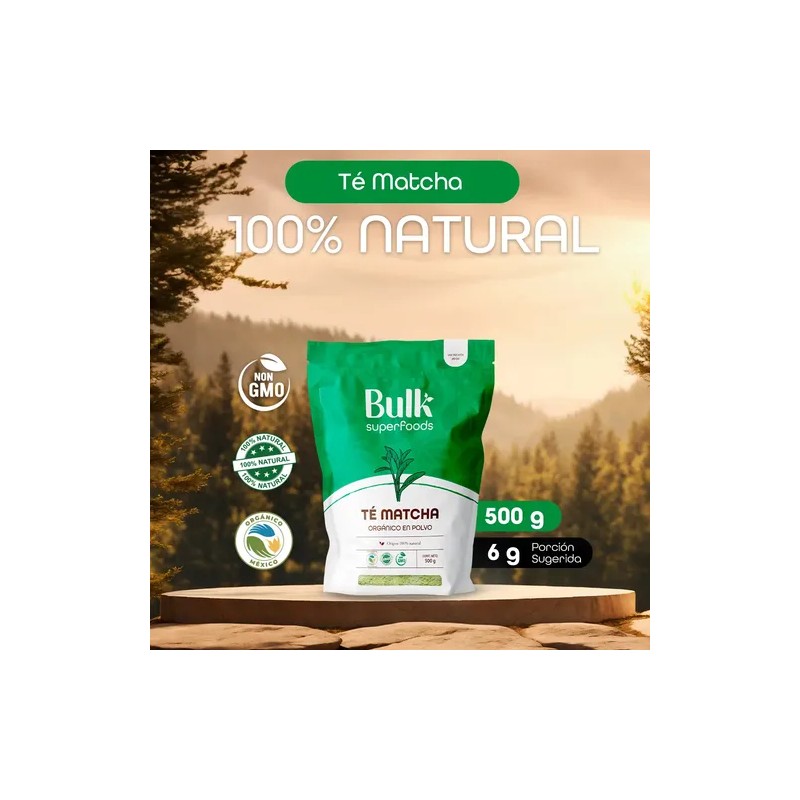 Té Matcha 500g 100 Orgánico Y Natural Bulk Superfoods