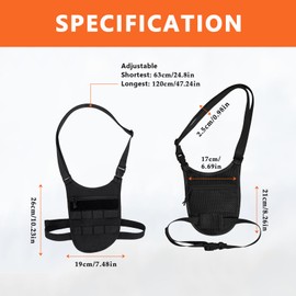 Invisible Underarm Pouch Single-Shoulder Anti Theft Crossbody Bag, Ultra Thin Anti Theft Chest Pouch, Lightweight Chest Bag for Travel Sport