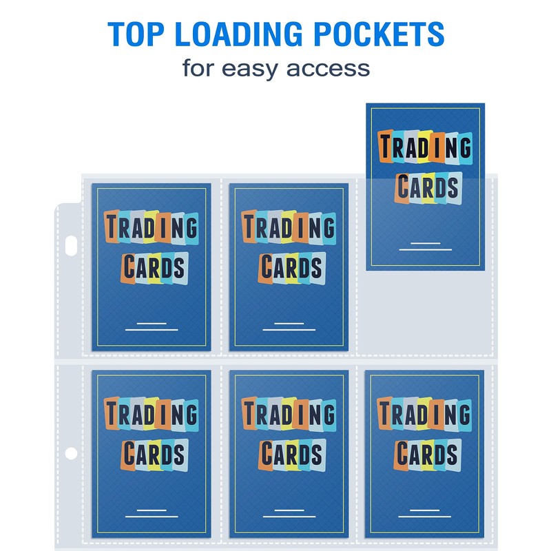 36 Pack 9 Pocket Page Protectors, Sooez Trading Card Sleeves