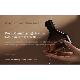 DEMAR3 Signature ESTUD Protector - Pore Minimizer Serum for face - 5.2/1.69fl.oz - Korean Primer for Face before makeup - Hyaluronic Acid, Niacinamide Glass Skin makeup, centella asiatica, betain