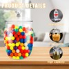AIHSUMC 4 Pcs Candy Cookie Jar, Clear Plastic Jars with