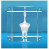 ELUNO 3D Glass Cuboid | Elephants in Love with Heart