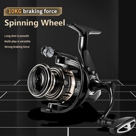 MG Spinning Reels Ultralight Metal 5.2:1 Gear Ratio 2000-7000 Saltwater or Freshwater 10kg Max Drag Fishing reels (3000)