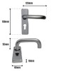 VIBE Round Bar Lever Euro on Polished Anodised Aluminium Door