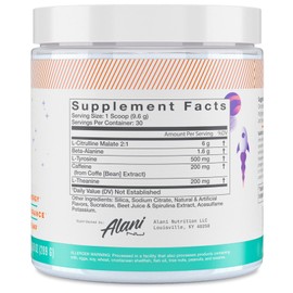Alani Nu Pre Workout Powder GLAXAY Lemonade, Amino Energy Boost, Endurance Supplement, Sugar Free, 200mg Caffeine, L-Theanine, Beta-Alanine, L-Citrulline, 30 Servings