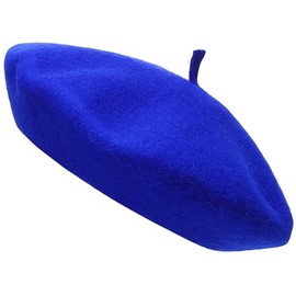 ZARWASKA Wool Beret Hat for Women's Men - Adult French Style Beret Hat in Classic Colors - Fashionable Beret Hat, Unisex Warm Winter Beret Hat | One Size | Royal Blue Color