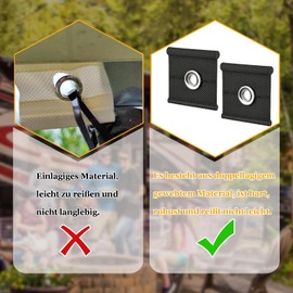 DONGZQAN Pack of 12 Piping Hooks for Piping Rail, Piping Eyelets Hooks, Piping Rail Accessories, Piping Strips Hooks, Piping Tape, Awning Piping for Awning Caravans