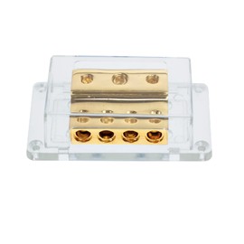 Distribution block 1 x 50 mm² + 2 x 20 mm² input + 4 x 20 mm² output
