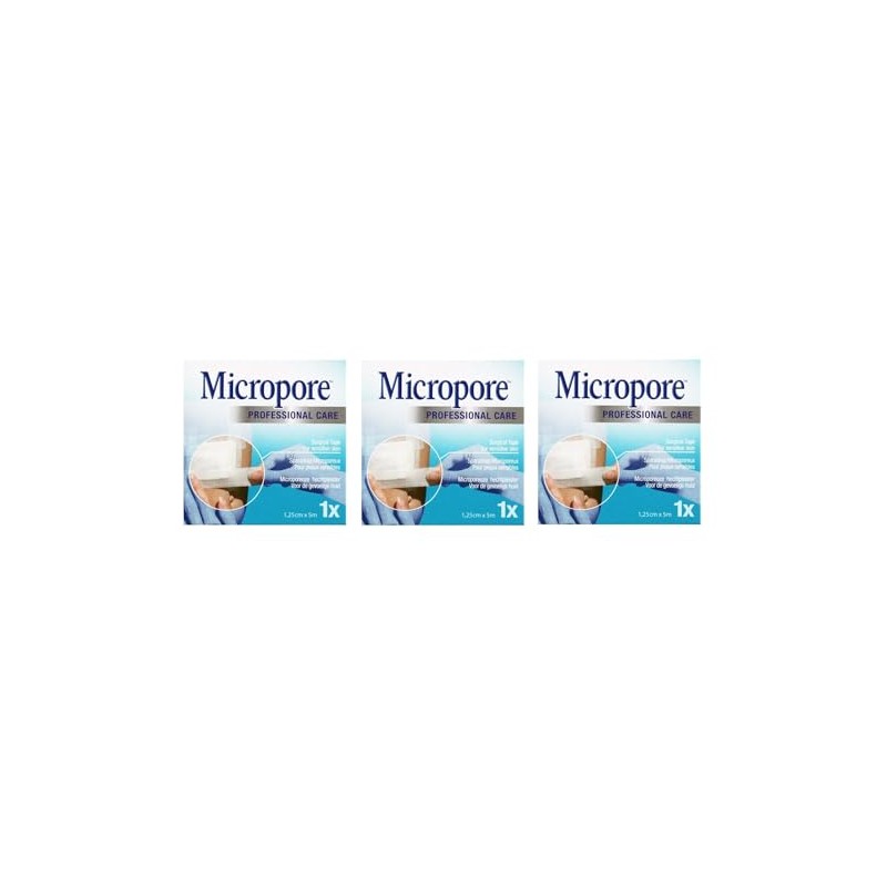 Micropore Professional Care Surgical Tape for Sensative Skin - 1.25cm