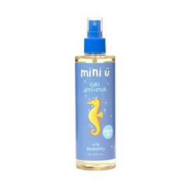 Mini U Wild Blueberry Hair Curl Activator - For Baby, Kids & Children - 250ml, Yellow - 98% Naturally Derived Ingredients & Allergen Free - Made in the UK