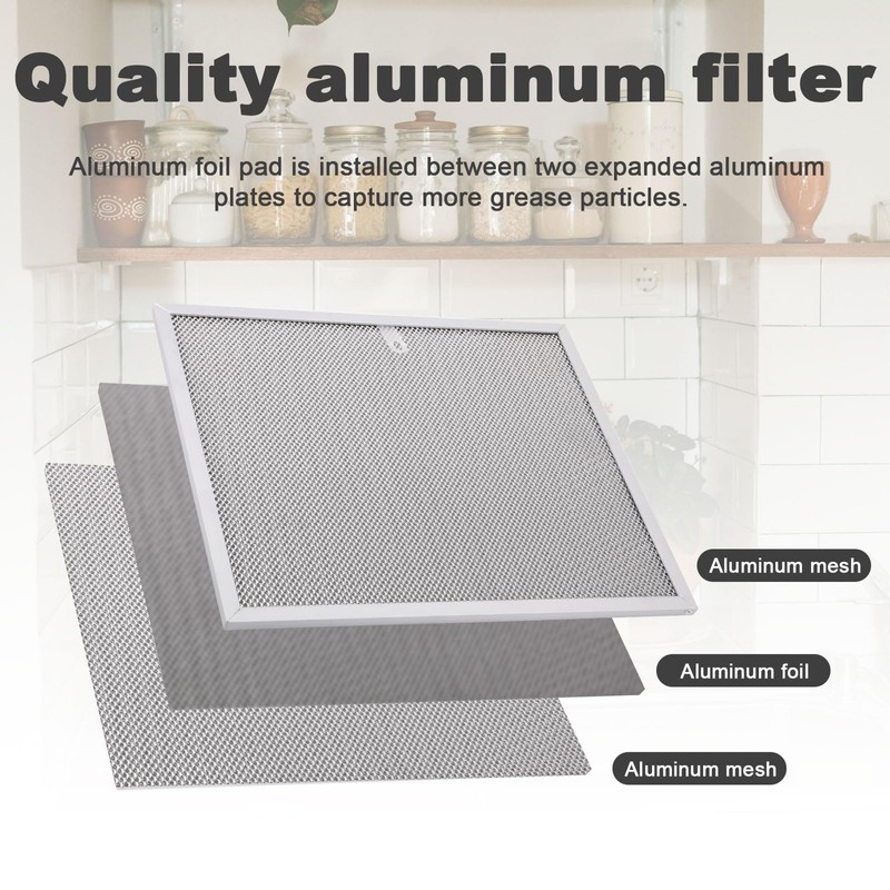 2pcs Range Hood Filter Compatible with Allure/Broan