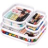 Clear Hard Shell Zipper Case,Diaper Bag Organizer Pouches Set