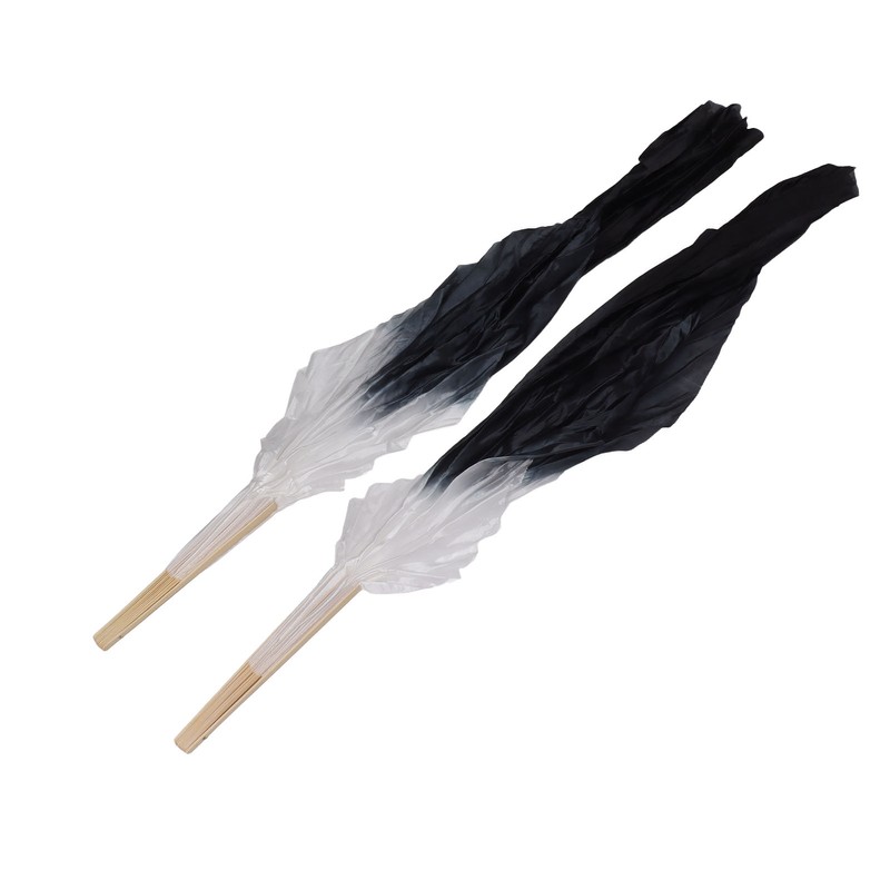 1 Pair Long Dance Fan Soft Beautiful Classical Dancing Fan