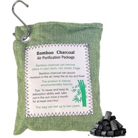 Bamboo Charcoal Air Purifying Bag, Activated Charcoal Odor Absorber Moisture Absorber Car Fresheners Odor Eliminator for Home Car Closet Refrigerator Shoe