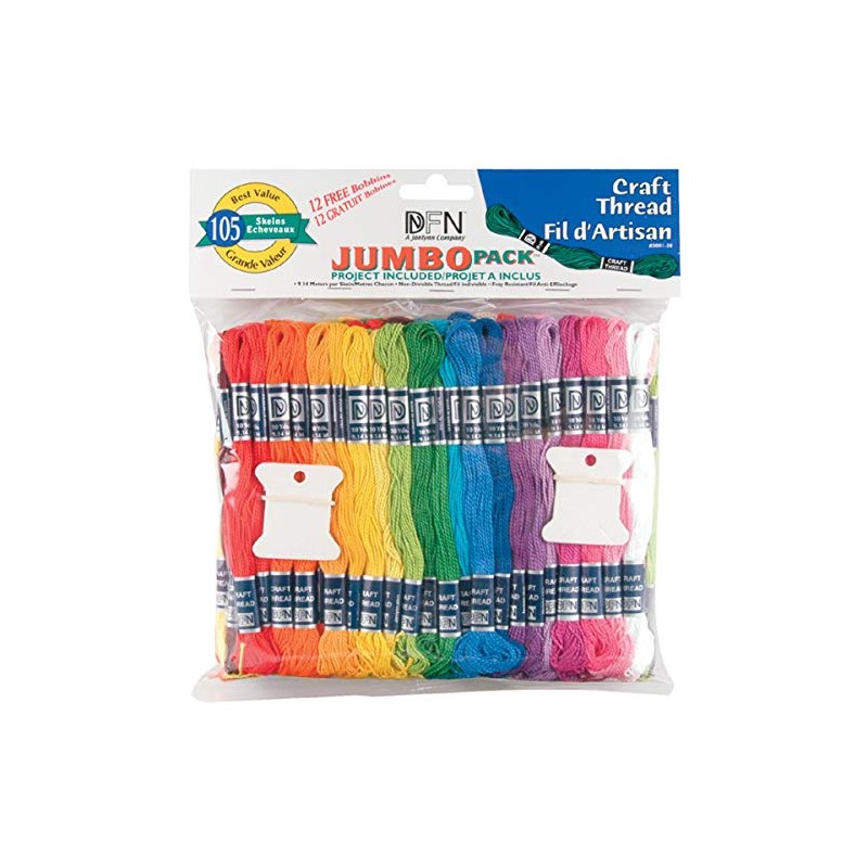 Craft Thread Value Pack, Multicolor (3001-38)