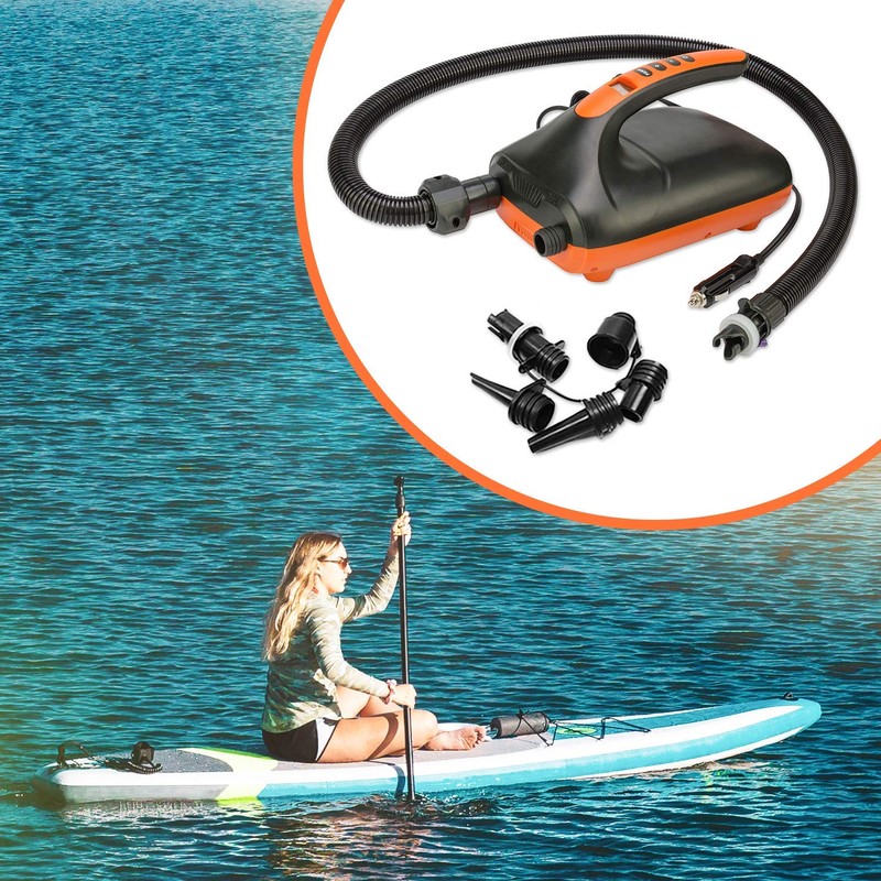 Tuomico 20PSI High Pressure SUP Electric Air Pump,Dual Stage Inflation