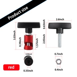 GKmow Pack-1 Lift Support Clamp, Hood Strut Fixing Clamp, Spark Plug Gap Gauge Tool, Automobile Conversion Accessories, Universal for Most Cars, Trucks and Vans (Red)