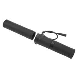 Demeras Half Twist Throttle Grip, Plug Comfortable Easy Installation Half Throttle Grip for 22.5mm Handlebar for Modification