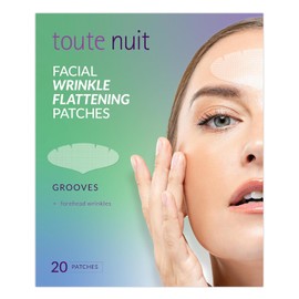 Toute Nuit Facial Wrinkle Flattening Patches â€" Grooves UNISEX Extra Wide Forehead Coverage (Anti-Wrinkle Patches/Face Tape)