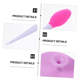 PACKOVE 1 Set Double Sided Silicone Facial Cleaning Tools with Exfoliating Brush for Thorough Face Care and Healthy Skin