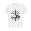 Compass Rose Mountain Scene Nature Lover Hiking Backpacking T-Shirt