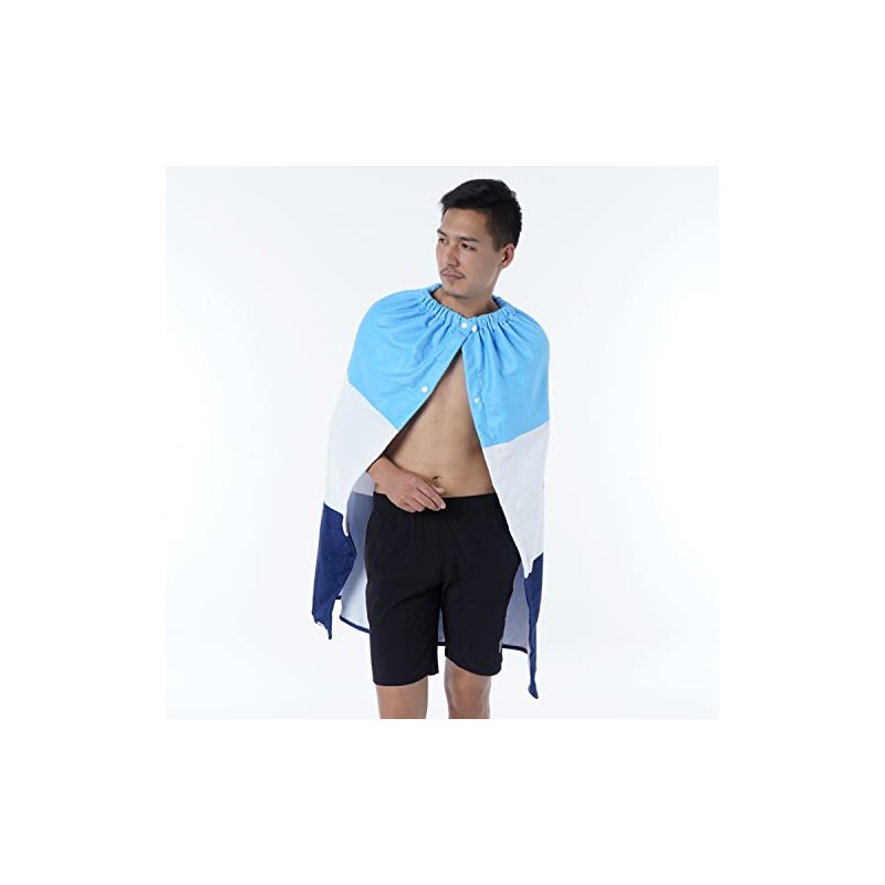 Fila 429800 Men's Color Block Wrap Towel, BL