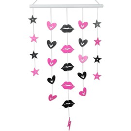 ERNTRNL 2000s Room Decor - Y2k Wall Hanging Decor, 2000s Retro Youth Themed Wall Hanging Decorations Pink For Home Bathroom, Bedroom Or Living Room