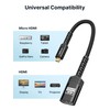JSAUX Micro HDMI to HDMI Adapter [Pack of 2], Micro