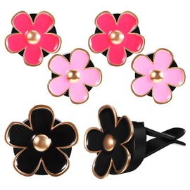 Gatuida 6 Stück Auto-Lufterfrischer, Gänseblümchen-Blume, Lüftungsschlitz-Dekoration, niedlicher Auto-Lufterfrischer-Clip, Auto-Dekorationen