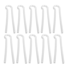 10PCS Sound Aid Tubes Replacement Easy Installation Accessory Silicone Preformed Earmold Tube R Tube Flat Mouth