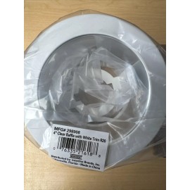 Monument 4" Clear Baffle With White Trim R20 Lot Of 6