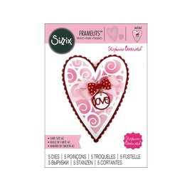 Sizzix SIZ662262 Fold It Heart Sbarnard Framelits Die Card