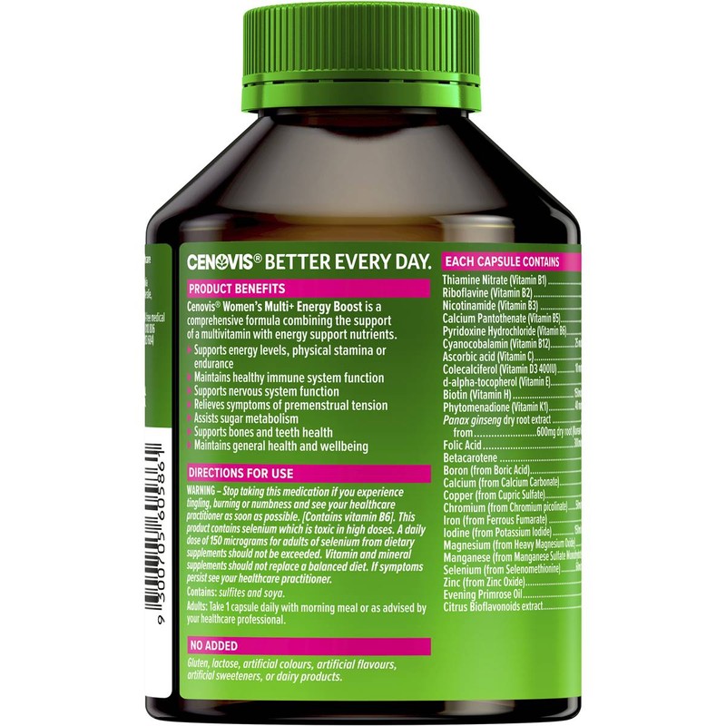 Cenovis Once Daily Women's Multi Energy Boost 100 Capsules