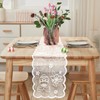 FainFun Lace Easter Table Runner 72" Long (White)