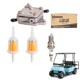 10L0L Golf Cart Fuel Pump for Yamaha G16 G20 G22 Golf Cart 4 Cycle 1996-2007 Engine pump with Fuel Filter Spark Plug kit, OEM#JN6F441000,S FP-003 5910