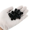 sourcing map Pack of 50 Rubber End Caps Vinyl Round
