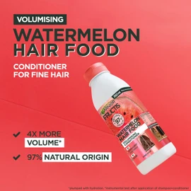 Garnier Fructis, 3-in-1 Hair Mask, Plumping & Hydrating, Hair Food Watermelon, 390ml