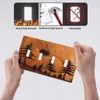 Mountain Forest Wood Wooden 4 Gang Quad Toggle Device Light