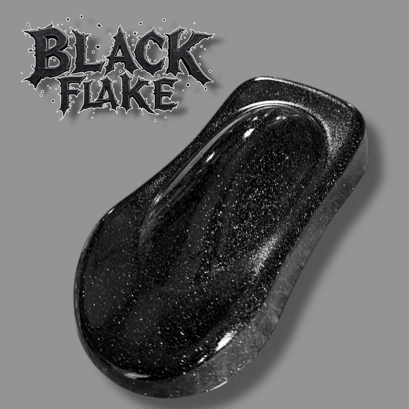 LiME LiNE Black Metal Flake Automotive Basecoat- No Reducer Needed,