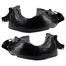 TRQ Front Inner Fender Liner Set Compatible with 1999-2004 Ford Mustang FO1250111 FO1251111