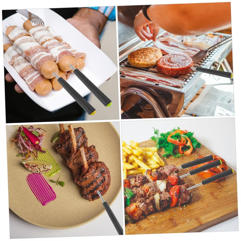 ULTECHNOVO 12pcs Telescoping Extending Forks for Barbecues Handles for Comfortable