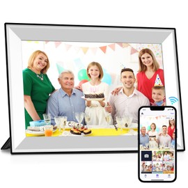 BGIFT 10.1 Inch WiFi Digital Picture Frame with 32 GB Memory, 1280 x 800 IPS HD Touchscreen Smart Electronic Digital Picture Frame, Easy Sharing Photos and Videos
