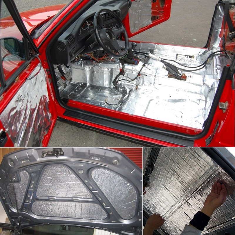 6mm 500x2000mm 20〃x79〃 Auto Car Truck Firewall Heat Sound Deadener