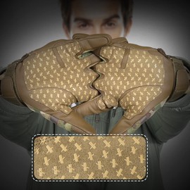 AXBXCX Touch Screen Motorcycle Tactical Gloves for Men Women Airsoft Paintball Motorbike Full Finger Gloves CP S