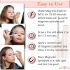 Magnetic Eyelashes False Lashes Natural Look No Glue Needed.