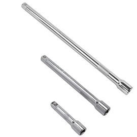 DAKCOS 3 Pieces Extension Bar Set 1/4 Inch Drive Socket Extension Chrome Vanadium Steel