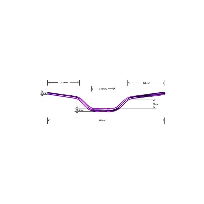 28.6 mm 22 mm Fatbar Aluminium Handlebar Oversize Handlebar Streetfighter