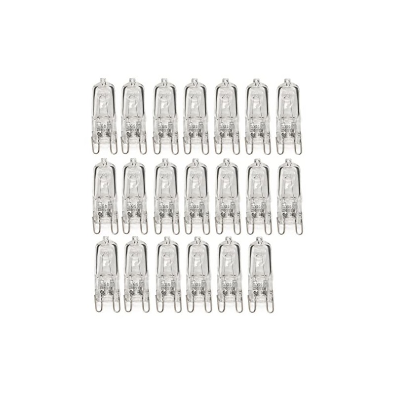 10x G9 Halogen Bulbs 20W/33W/42W 230V 2800K Warm White Clear